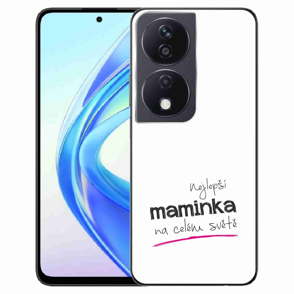 Gelový kryt mmCase na Honor X7b/Honor 90 Smart - nejlepší maminka 4 bílé pozadí