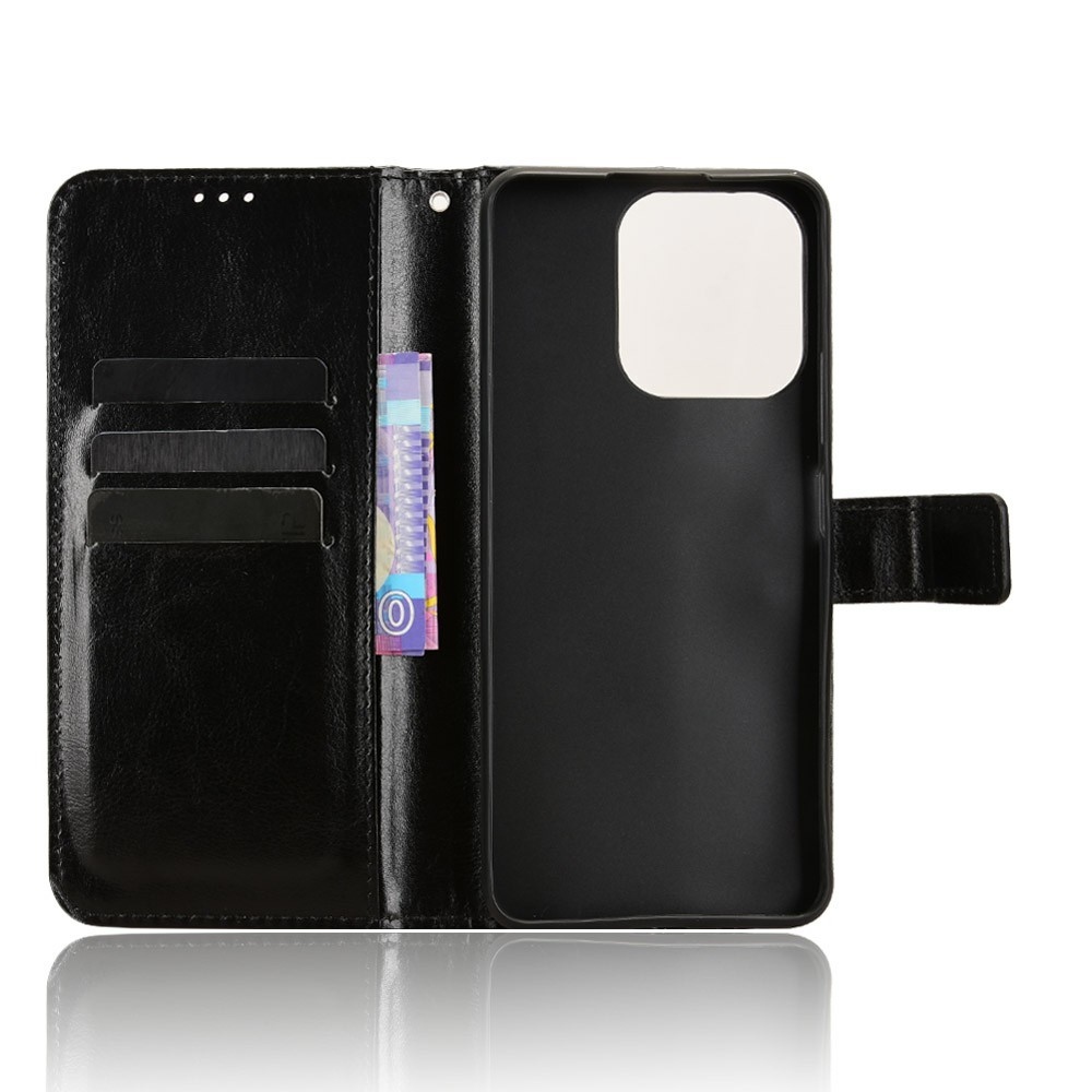 Crazy knížkové pouzdro na Realme Note 70T - černé