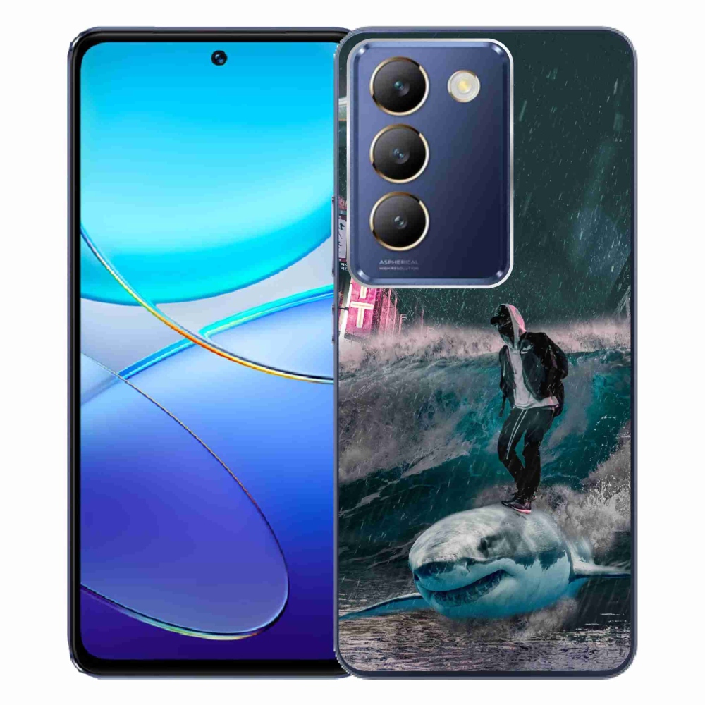 Gelový kryt mmCase na Vivo V40 SE 4G/5G - žralok
