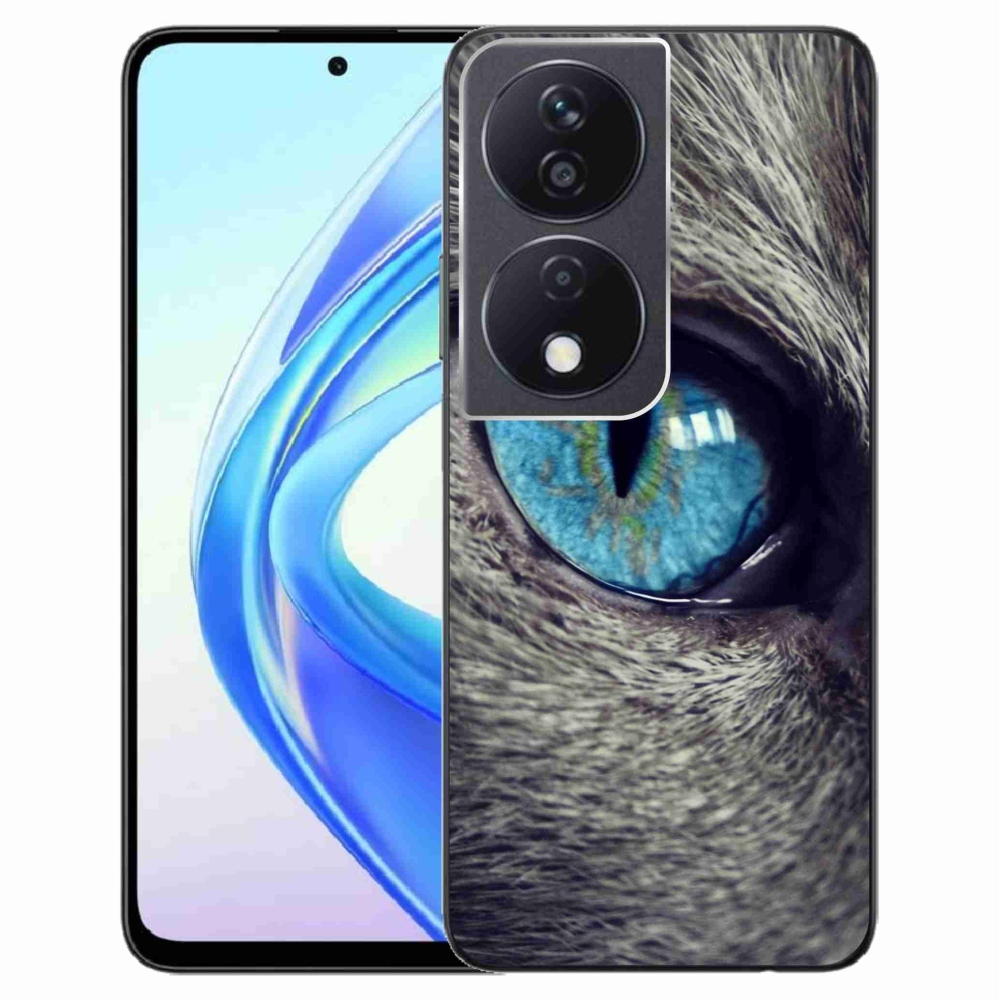 Gelový kryt mmCase na Honor X7b/Honor 90 Smart - modré kočičí oko
