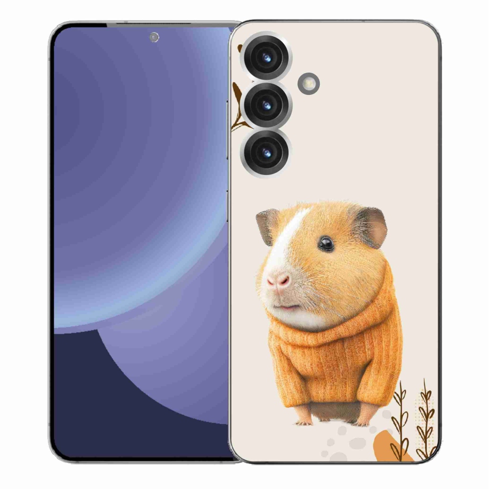 Gelový kryt mmCase na Samsung Galaxy S25+ - morče ve svetru