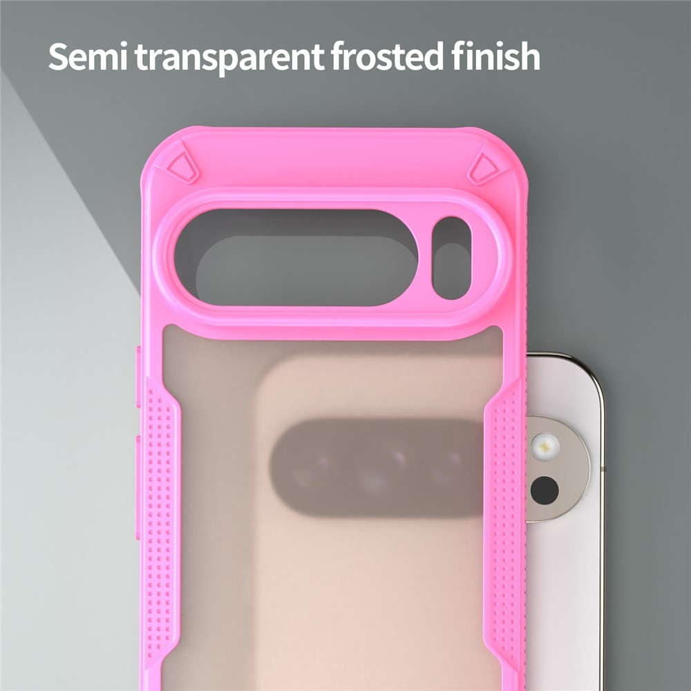 Frosted odolný kryt na Google Pixel 10 Pro XL - růžový