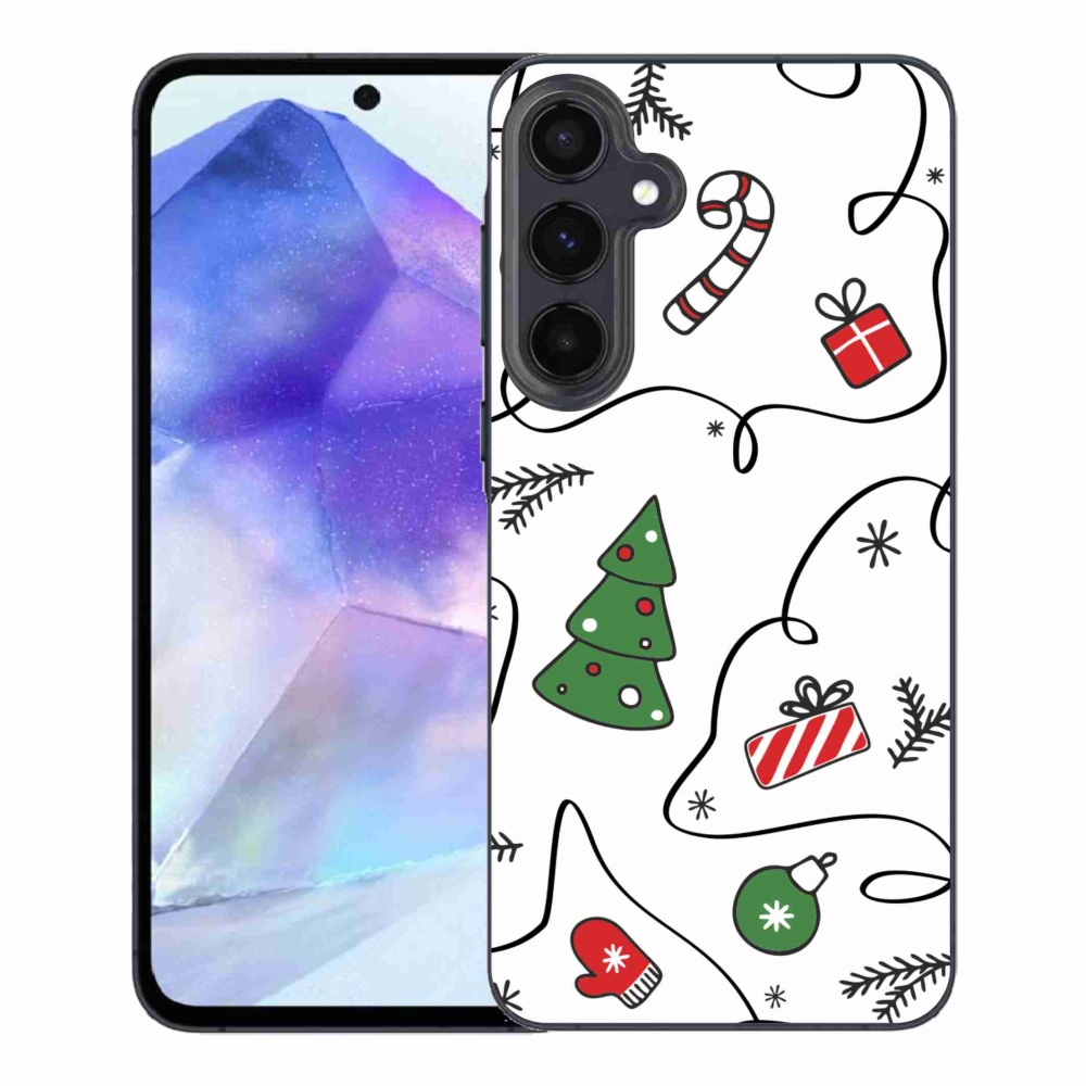 Gelový kryt mmCase na Samsung Galaxy A55 5G - vánoční motivy