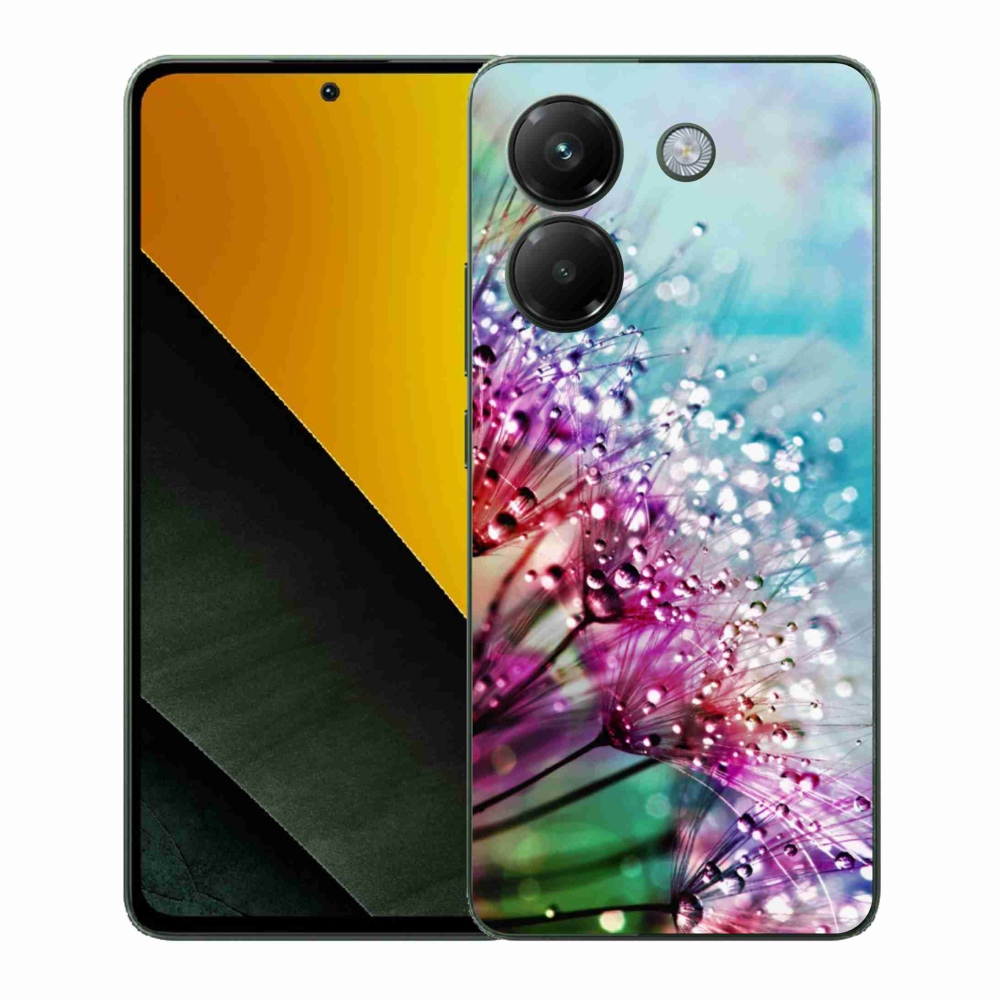 Gelový kryt mmCase na Xiaomi Poco M7 Pro 5G - barevné květy