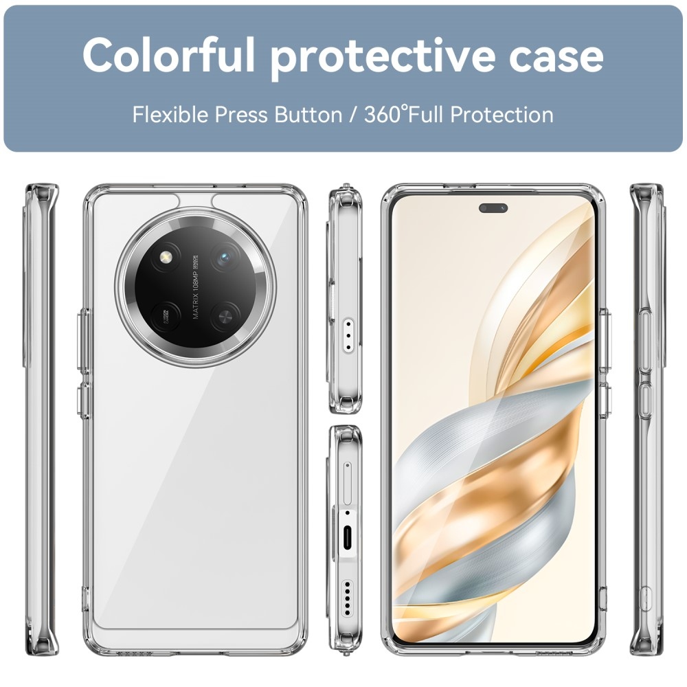 Gelový obal s pevnými zády na Honor Magic 7 Lite 5G - průhledný