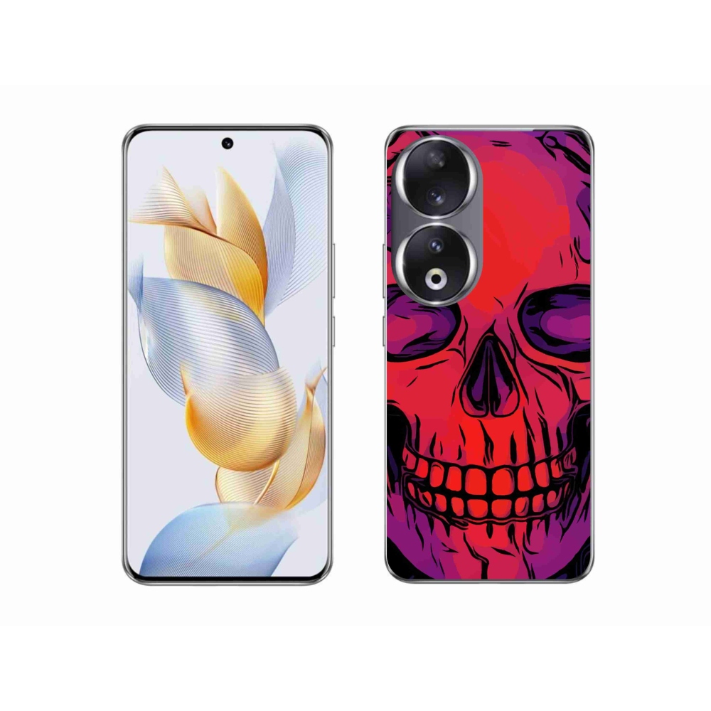 Gelový obal mmCase na Honor 90 - lebka