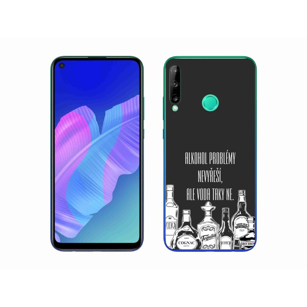 Gelový kryt mmCase na Huawei P40 Lite E - vtipný text černé pozadí