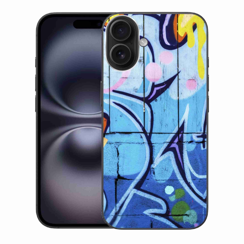 Gelový kryt mmCase na iPhone 16 Plus - graffiti