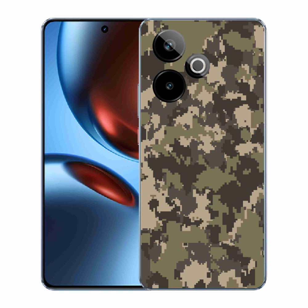 Gelový kryt mmCase na Realme GT 7 5G/GT 7T 5G - maskáčový vzor 12