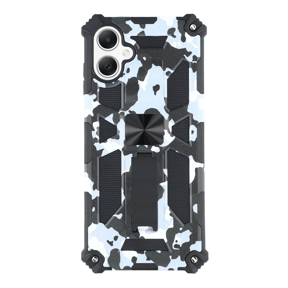 Camouflage odolný kryt na Samsung Galaxy A07 4G - černý