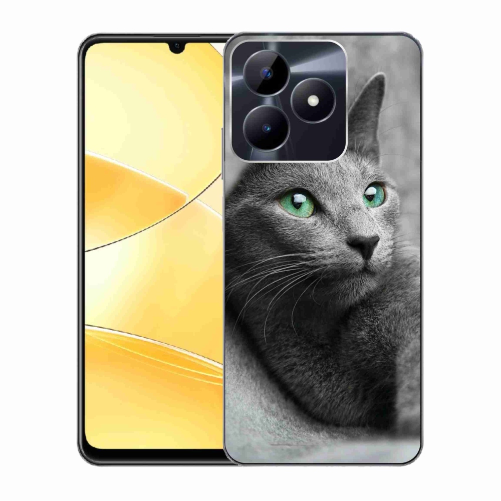 Gelový kryt mmCase na Realme C51/C53 - kočka 2