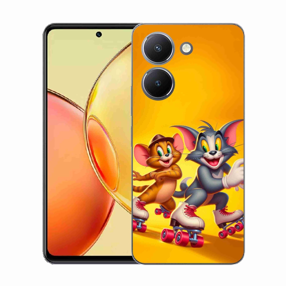 Gelový kryt mmCase na Vivo Y36 - tom a jerry