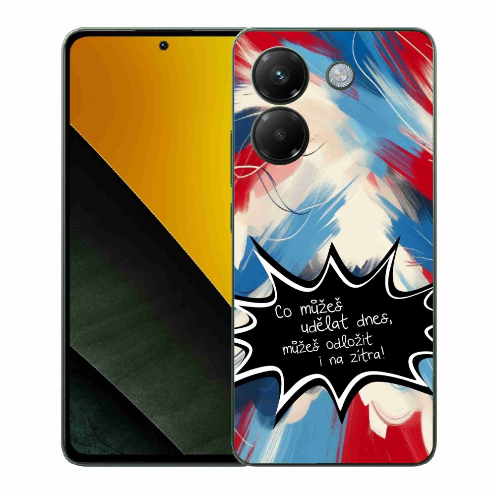 Gelový kryt mmCase na Xiaomi Poco M7 Pro 5G - vtipný text 9 černé pozadí
