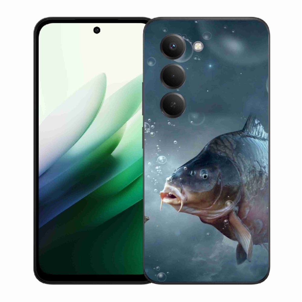 Gelový kryt mmCase na Xiaomi Redmi 15 5G (169mm) - kapr a bublinky