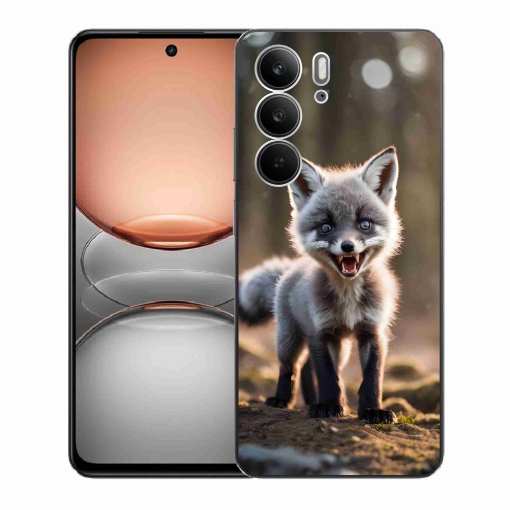 Gelový kryt mmCase na Realme C75 - rozzuřená liška
