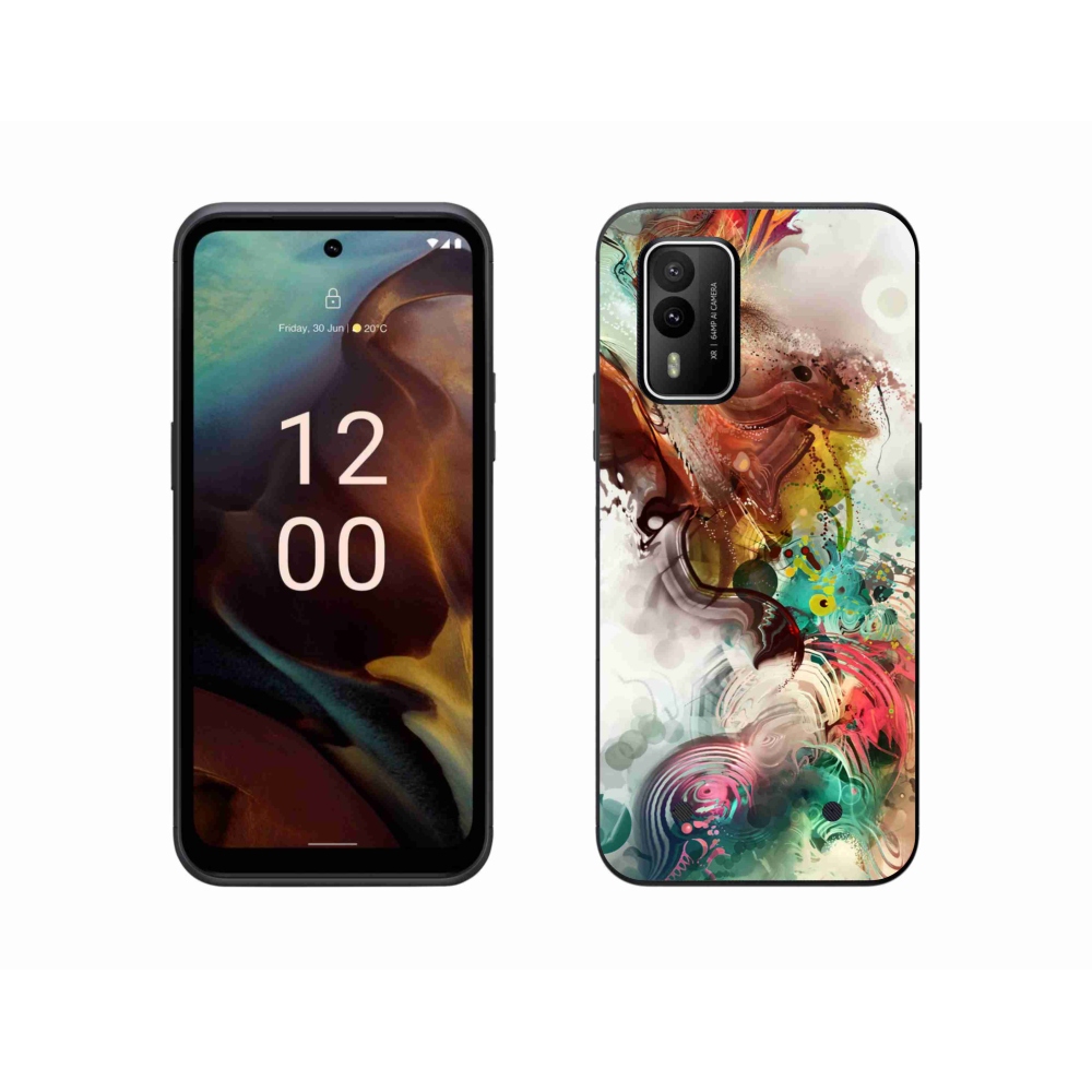 Gelový kryt mmCase na Nokia XR21 - abstrakt 1