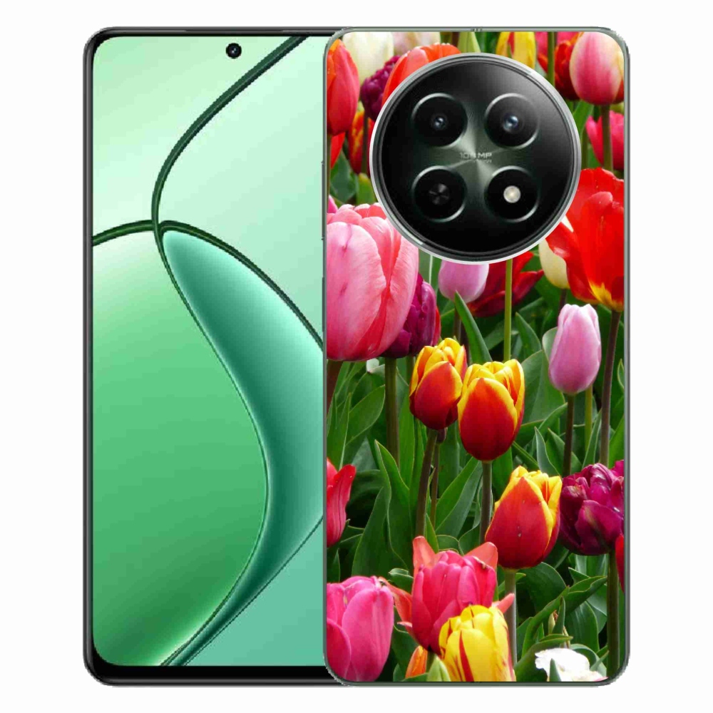 Gelový kryt mmCase na Realme 12 5G/12x 5G - tulipány