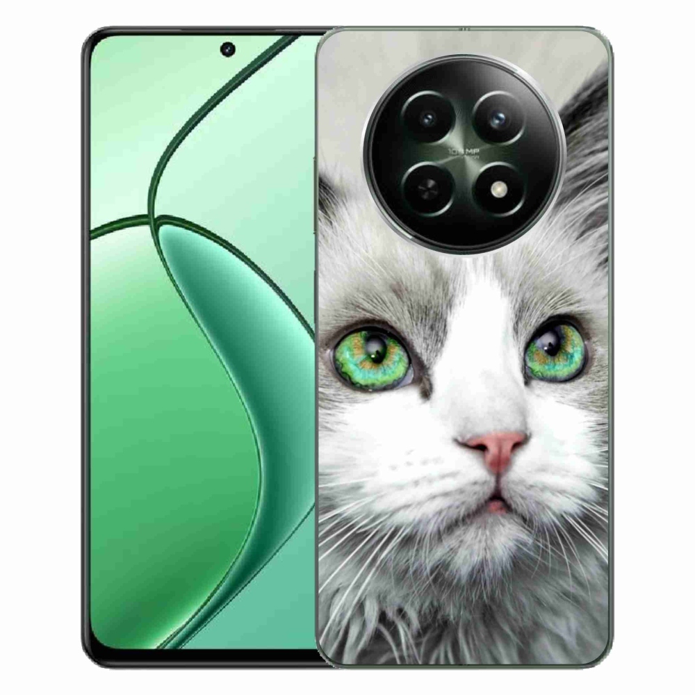Gelový kryt mmCase na Realme 12 5G/12x 5G - kočičí pohled