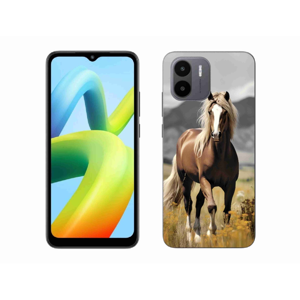 Gelový kryt mmCase na Xiaomi Redmi A1/Redmi A2 - hnědý kůň 1