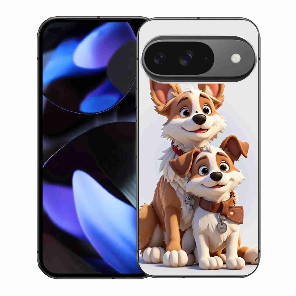Gelový kryt mmCase na Google Pixel 9/9 Pro - kreslení psi
