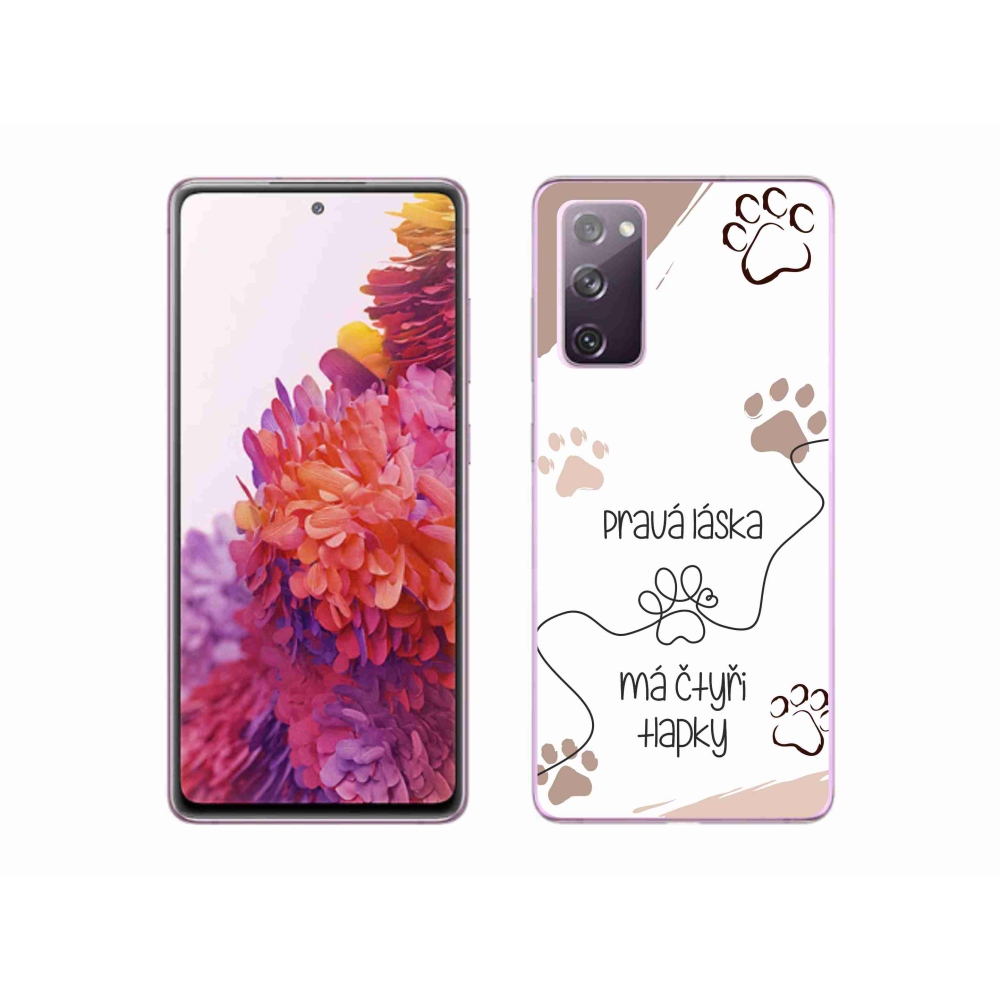 Gelový kryt mmCase na Samsung Galaxy S20 FE - psí motiv 1 bílé pozadí