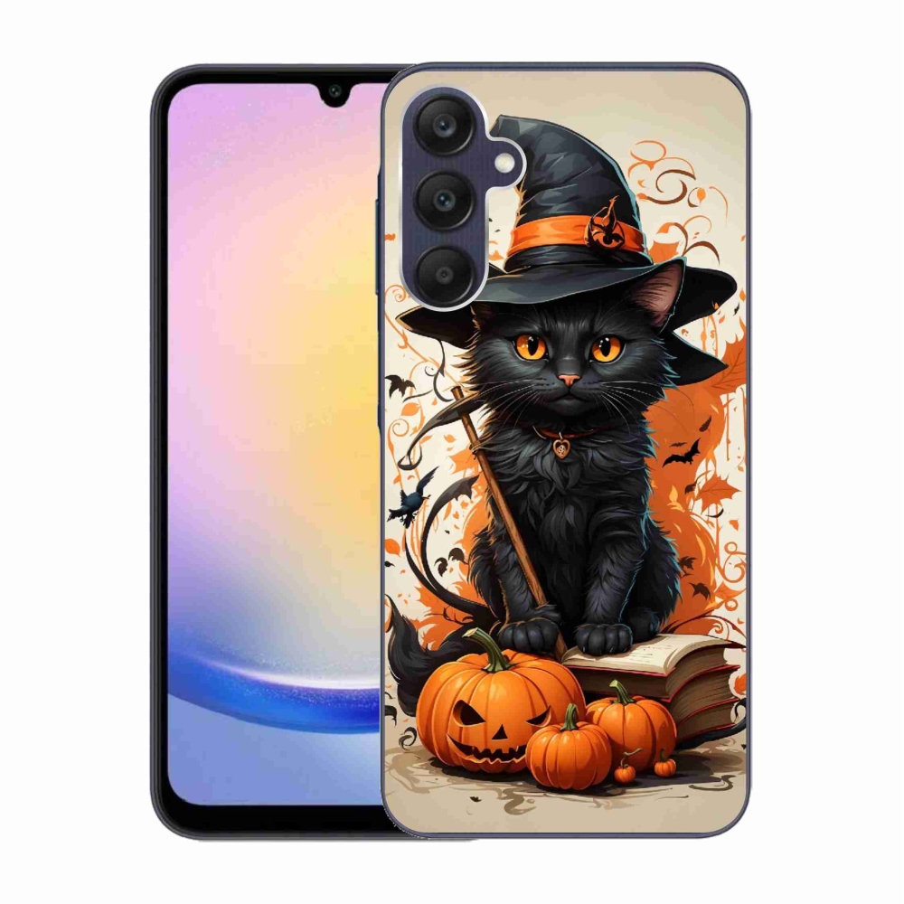 Gelový kryt mmCase na Samsung Galaxy A25 5G - kocour čaroděj