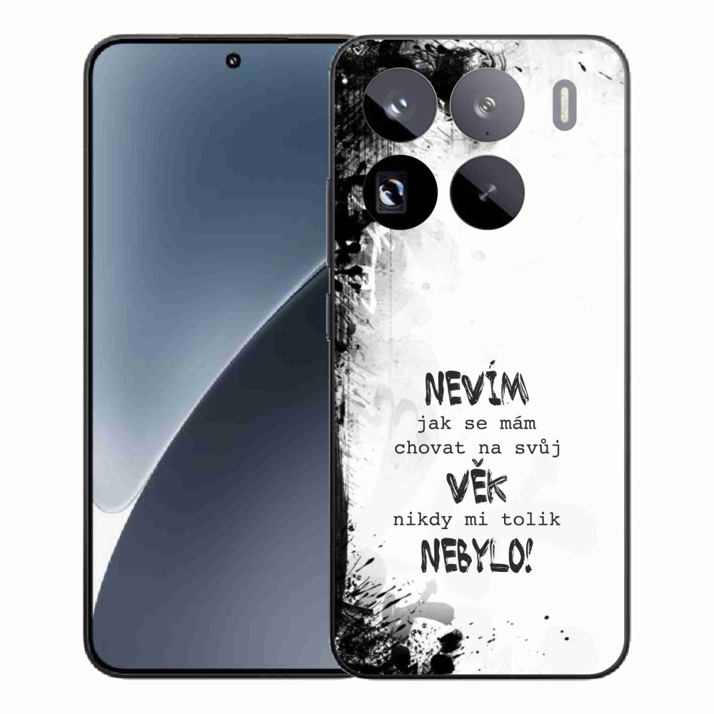 Gelový kryt mmCase na Xiaomi 15 Pro - vtipný text 14 bílé pozadí
