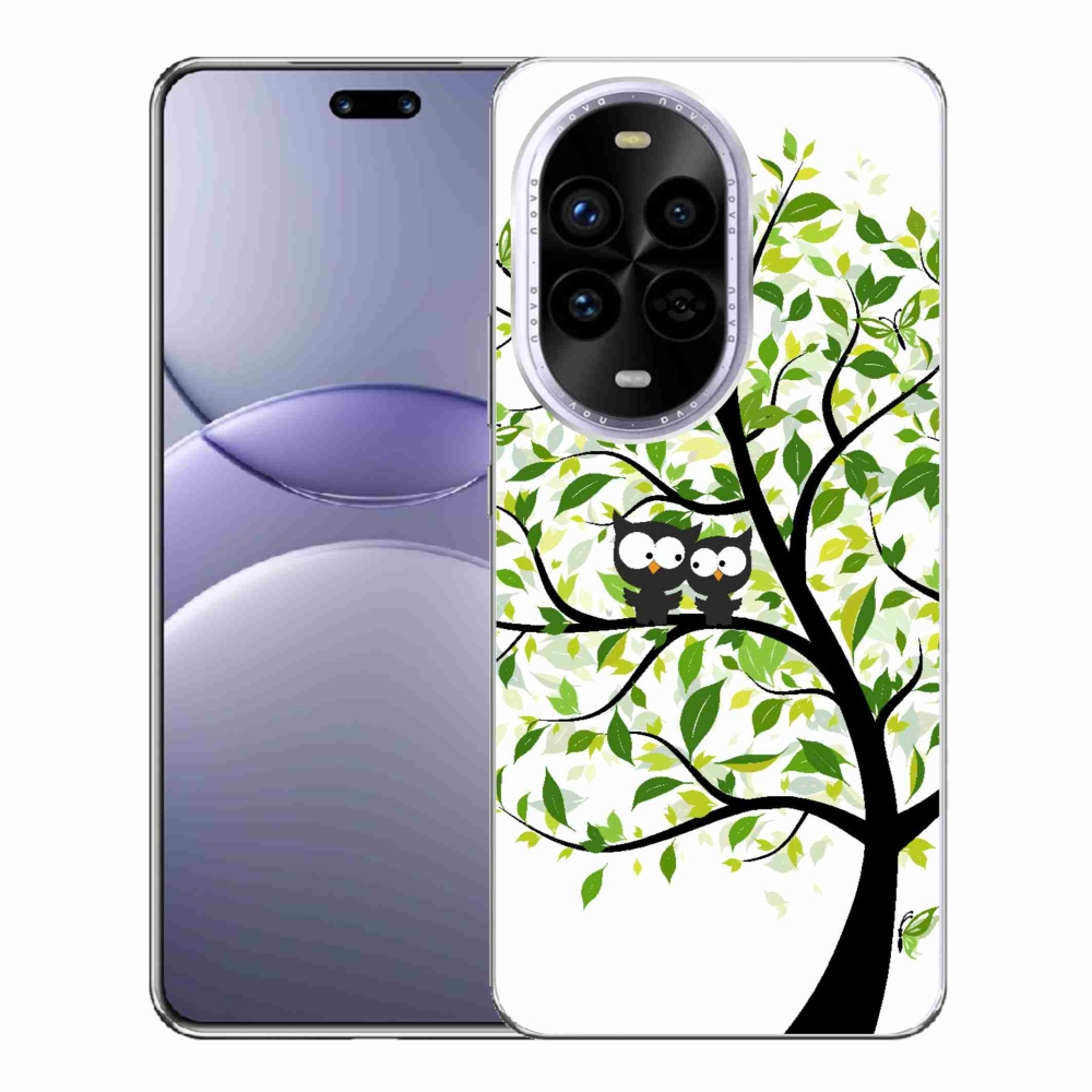 Gelový kryt mmCase na Huawei Nova 13 Pro 5G - sovičky na stromě