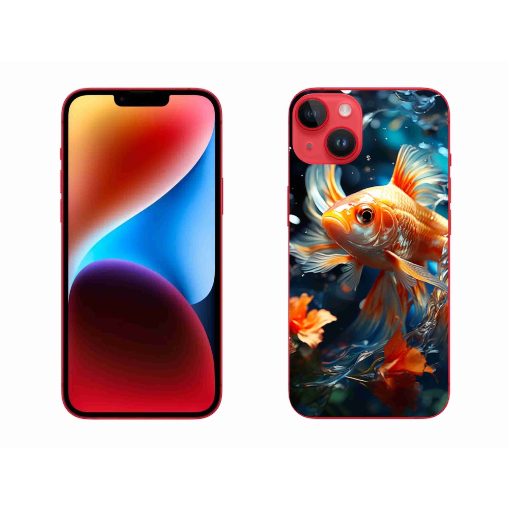 Gelový kryt mmCase na iPhone 14 Plus - rybka