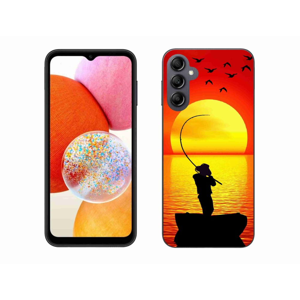 Gelový kryt mmCase na Samsung Galaxy A14 4G/5G - rybaření