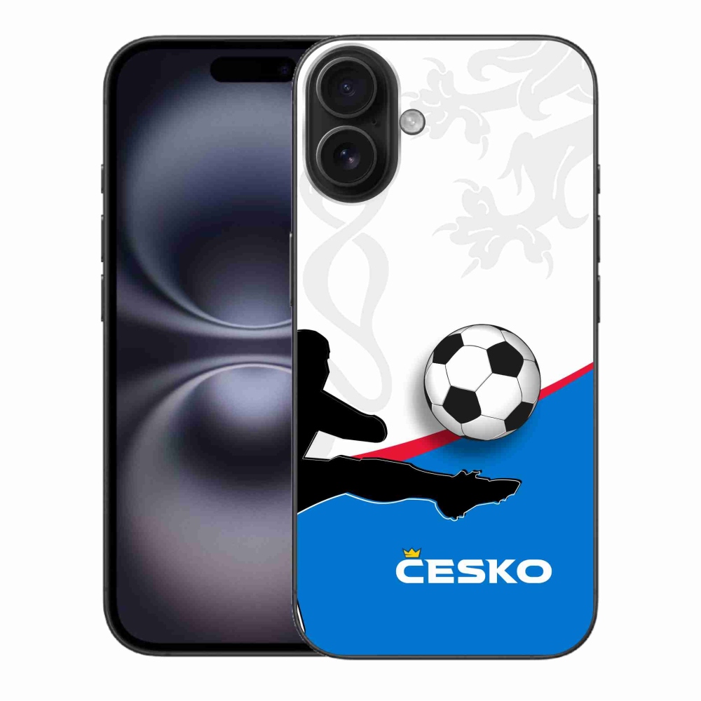 Gelový kryt mmCase na iPhone 16 Plus - fotbal Česko 3