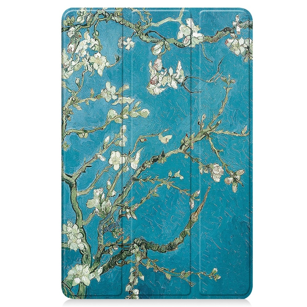 Print chytré zavírací pouzdro na Lenovo Tab M11/Tab K11 - bílé květy