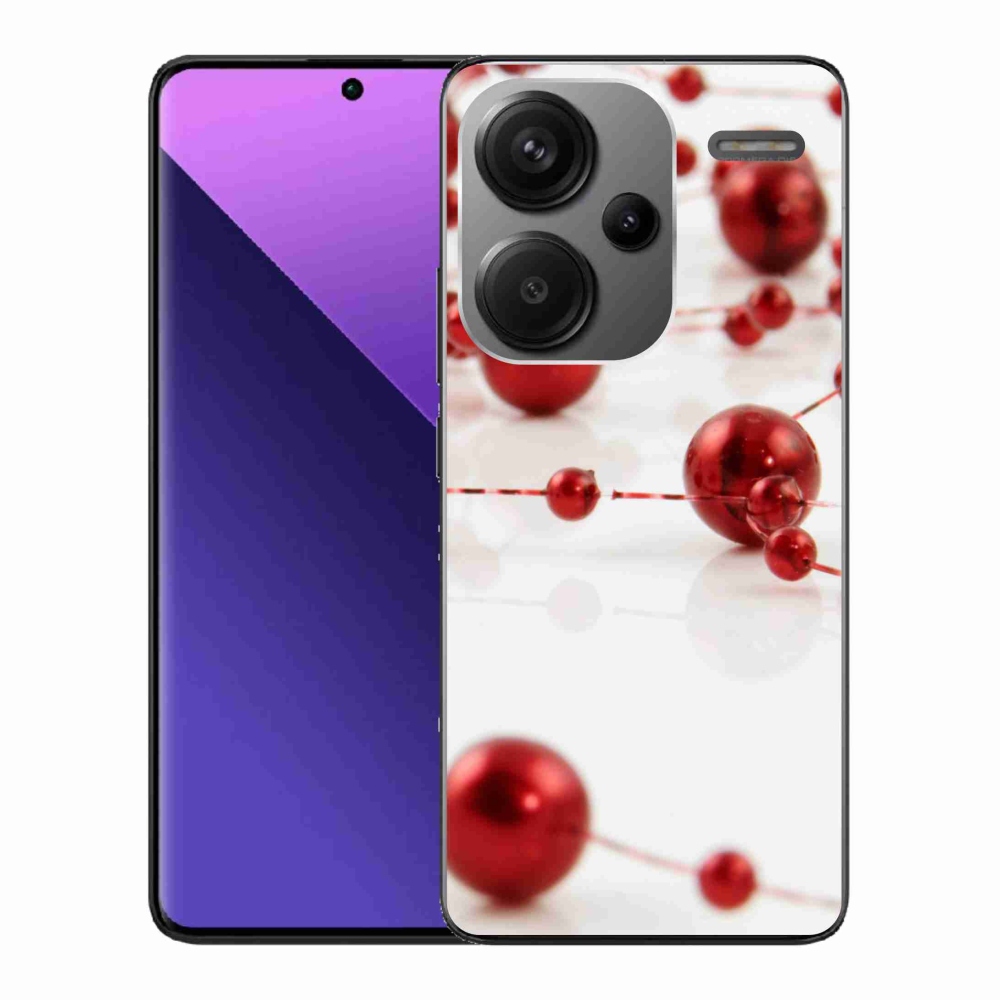 Gelový kryt mmCase na Xiaomi Redmi Note 13 Pro+ 5G - vánoční řetěz