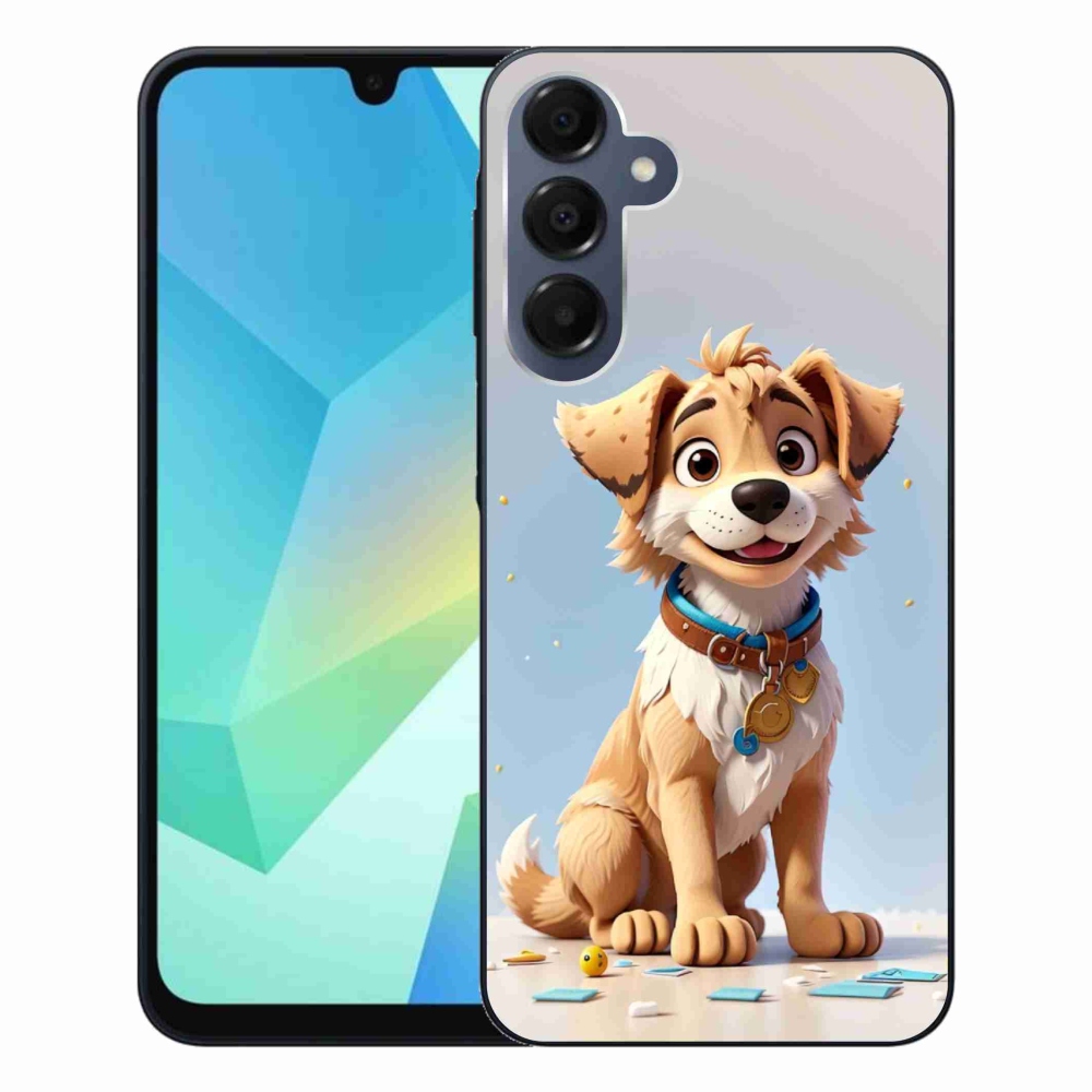 Gelový kryt mmCase na Samsung Galaxy A16 4G/5G - kreslené štěně