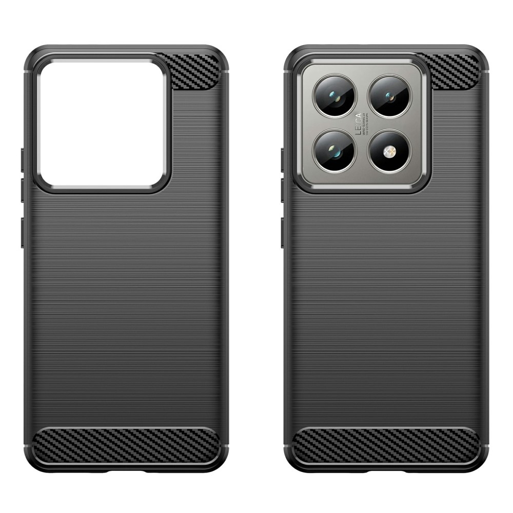 Carbon odolný gelový obal na Xiaomi 14T/14T Pro - černý