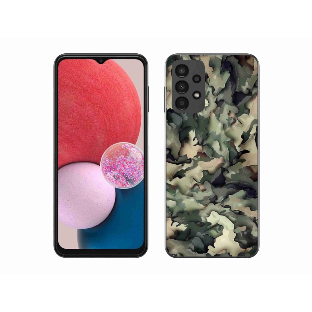 Gelový kryt mmCase na Samsung Galaxy A13 4G - maskáčový vzor 9