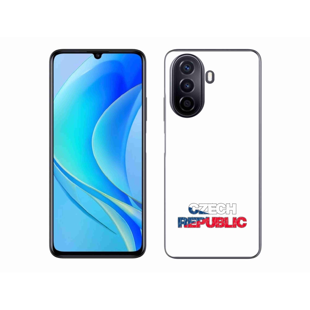 Gelový kryt mmCase na Huawei Nova Y70 - Czech Republic bílé pozadí