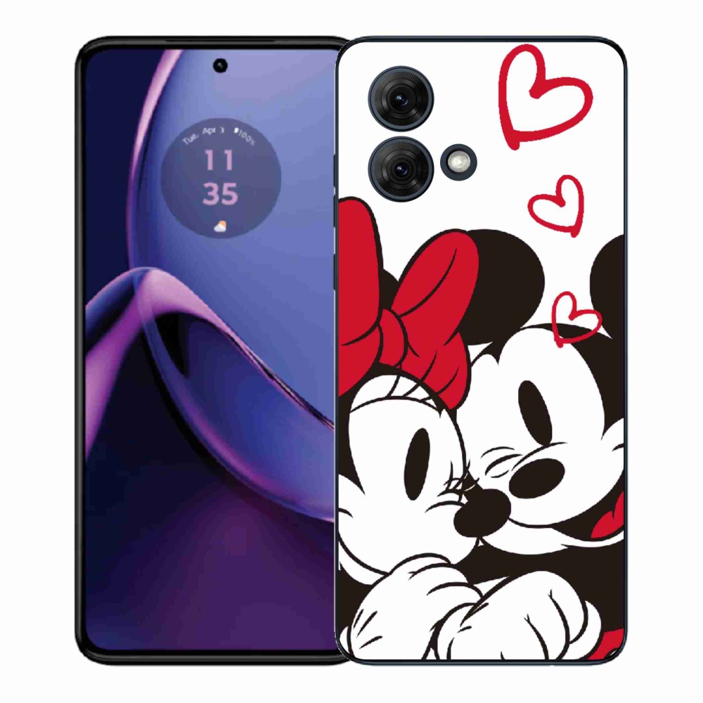 Gelový kryt mmCase na Motorola Moto G84 5G - minnie a mickey