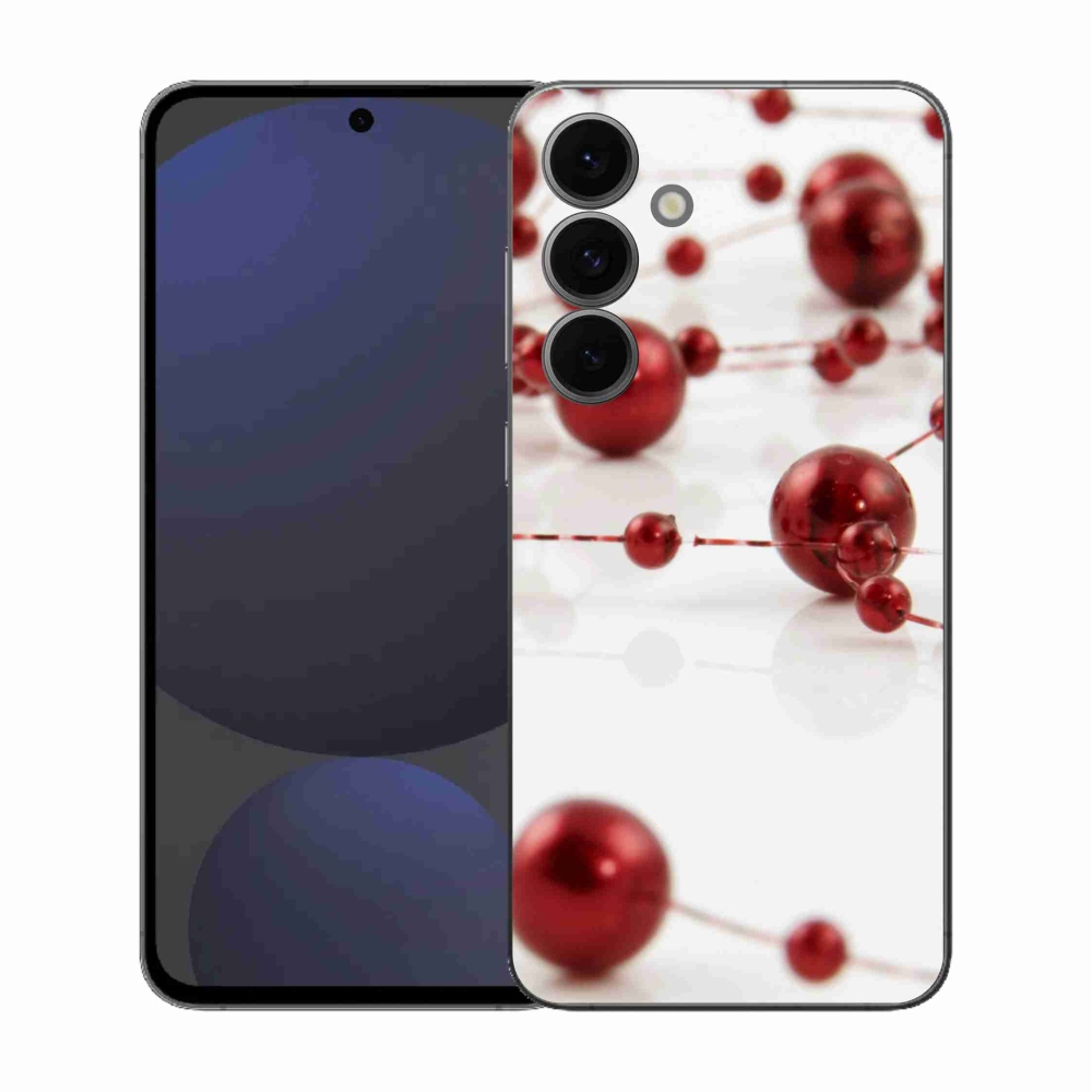 Gelový kryt mmCase na Samsung Galaxy S25 FE - vánoční řetěz
