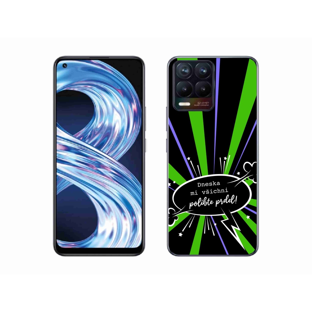 Gelový kryt mmCase na Realme 8 Pro - vtipný text 15 černé pozadí