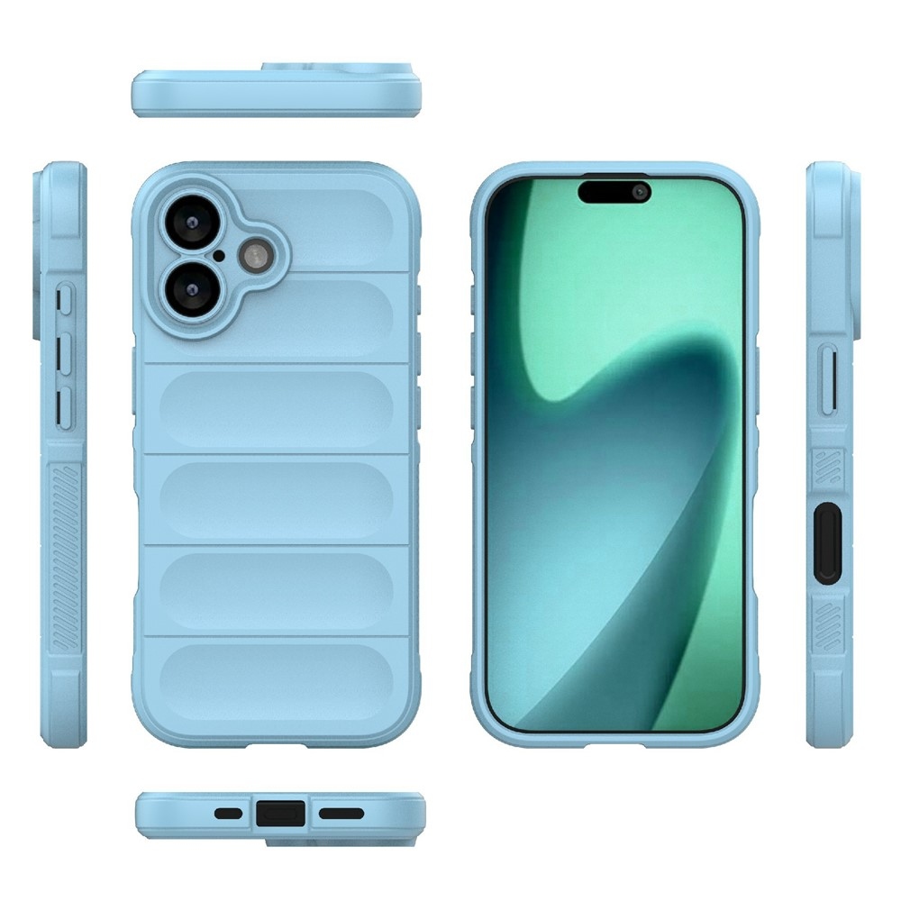 Rugg odolný gelový obal na iPhone 17 - světlemodrý