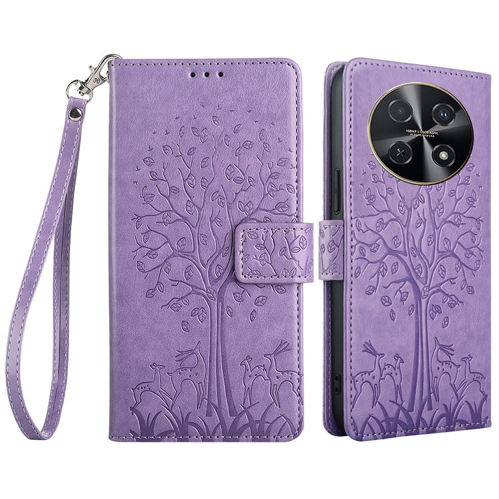 Tree knížkové pouzdro na Huawei Nova 12i - světlefialové
