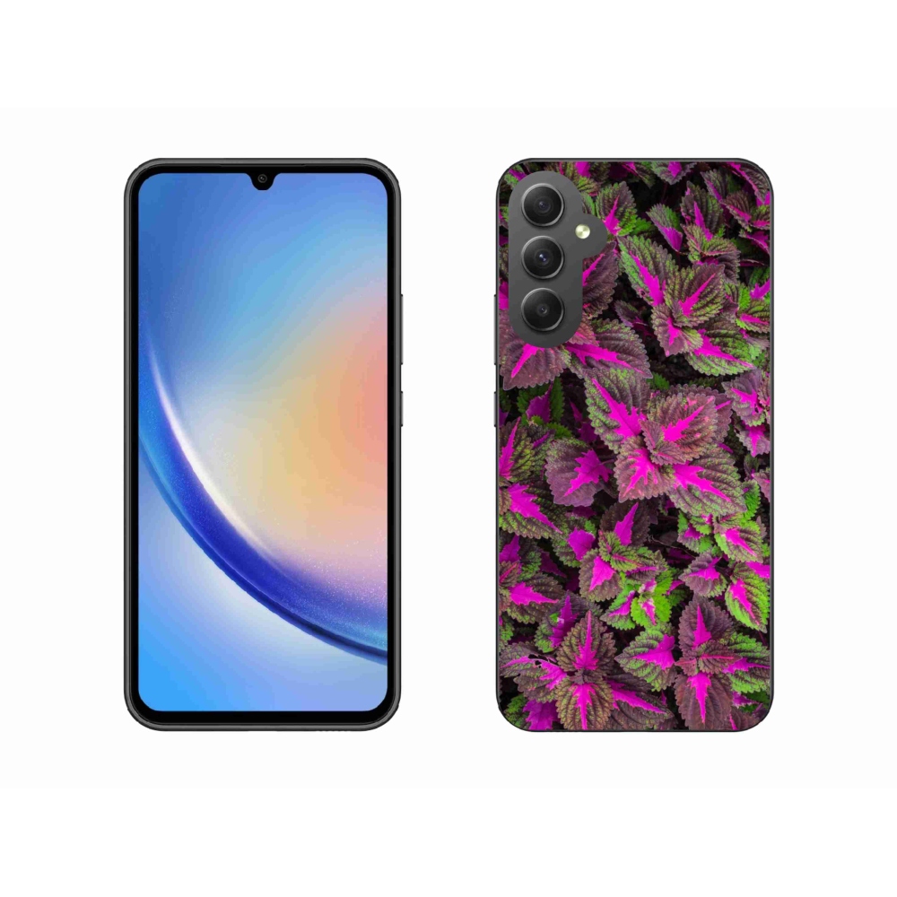 Gelový kryt mmCase na Samsung Galaxy A34 5G - květiny 10