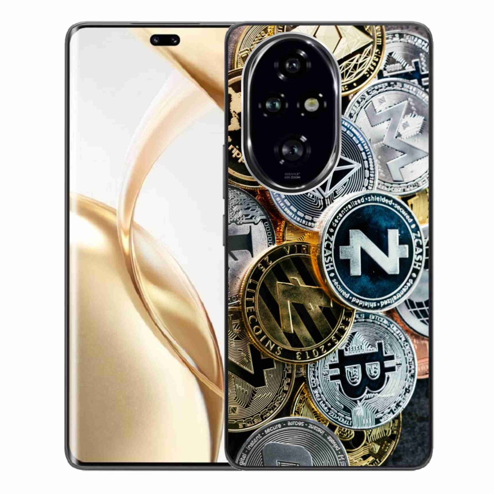 Gelový kryt mmCase na Honor 200 Pro 5G - kryptoměny