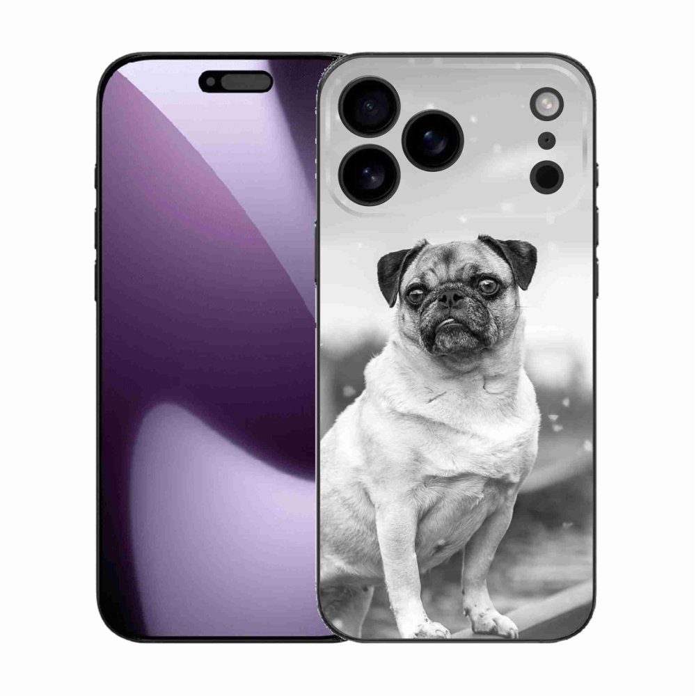 Gelový kryt mmCase na iPhone 17 Pro Max - mops