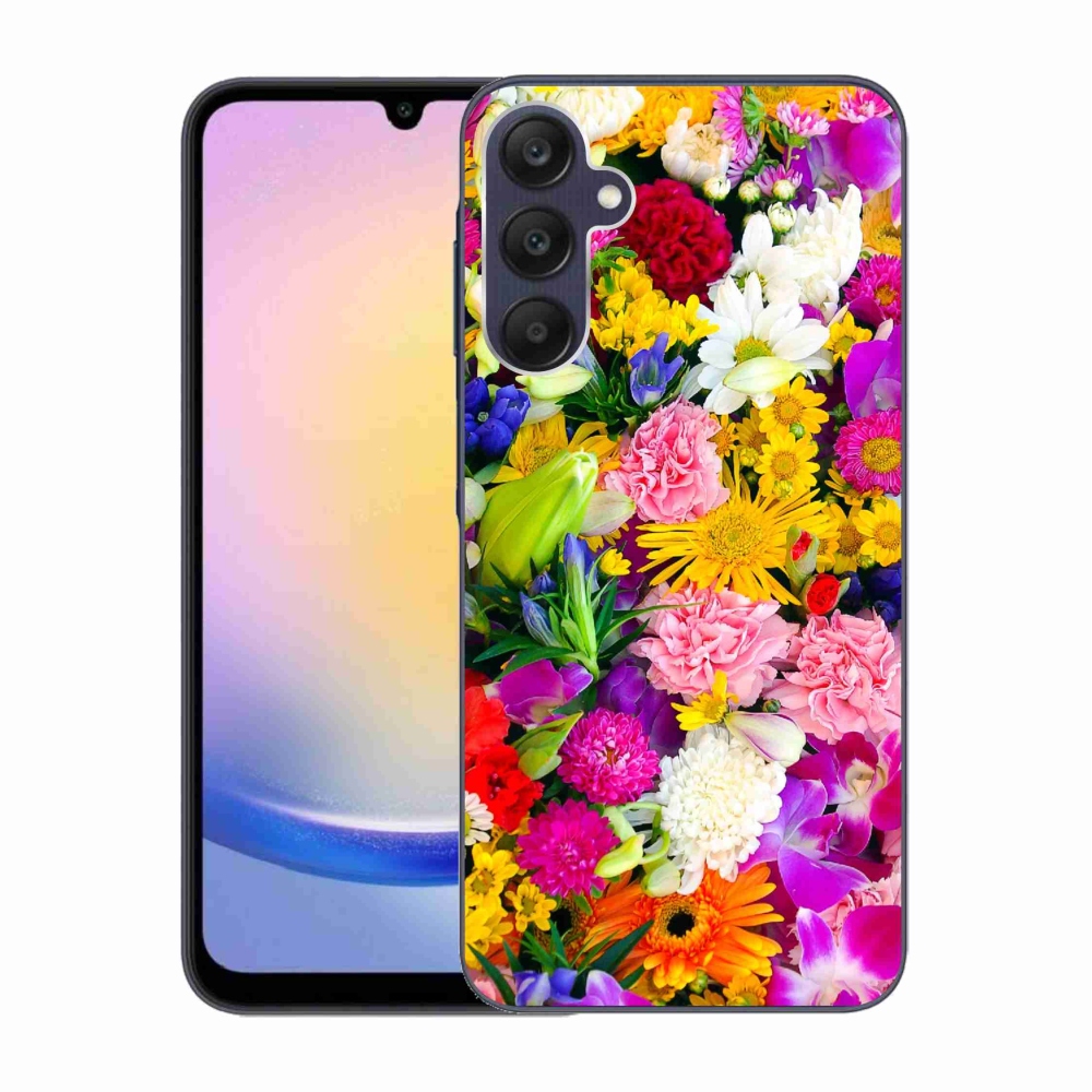 Gelový kryt mmCase na Samsung Galaxy A25 5G - květiny 12