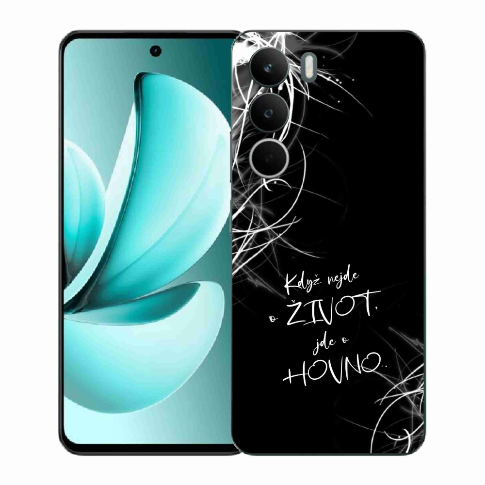 Gelový kryt mmCase na Realme C71 - vtipný text 16 černé pozadí