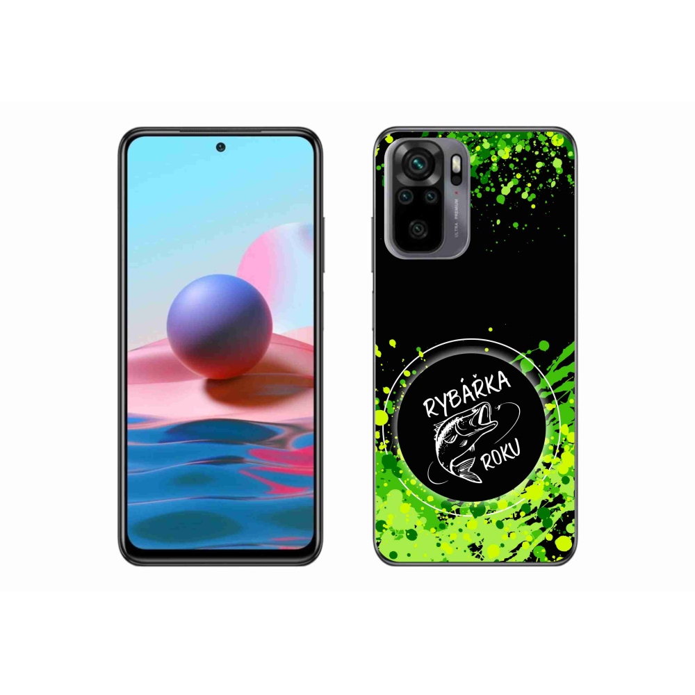 Gelový kryt mmCase na Xiaomi Poco M5s - rybářka roku černé pozadí