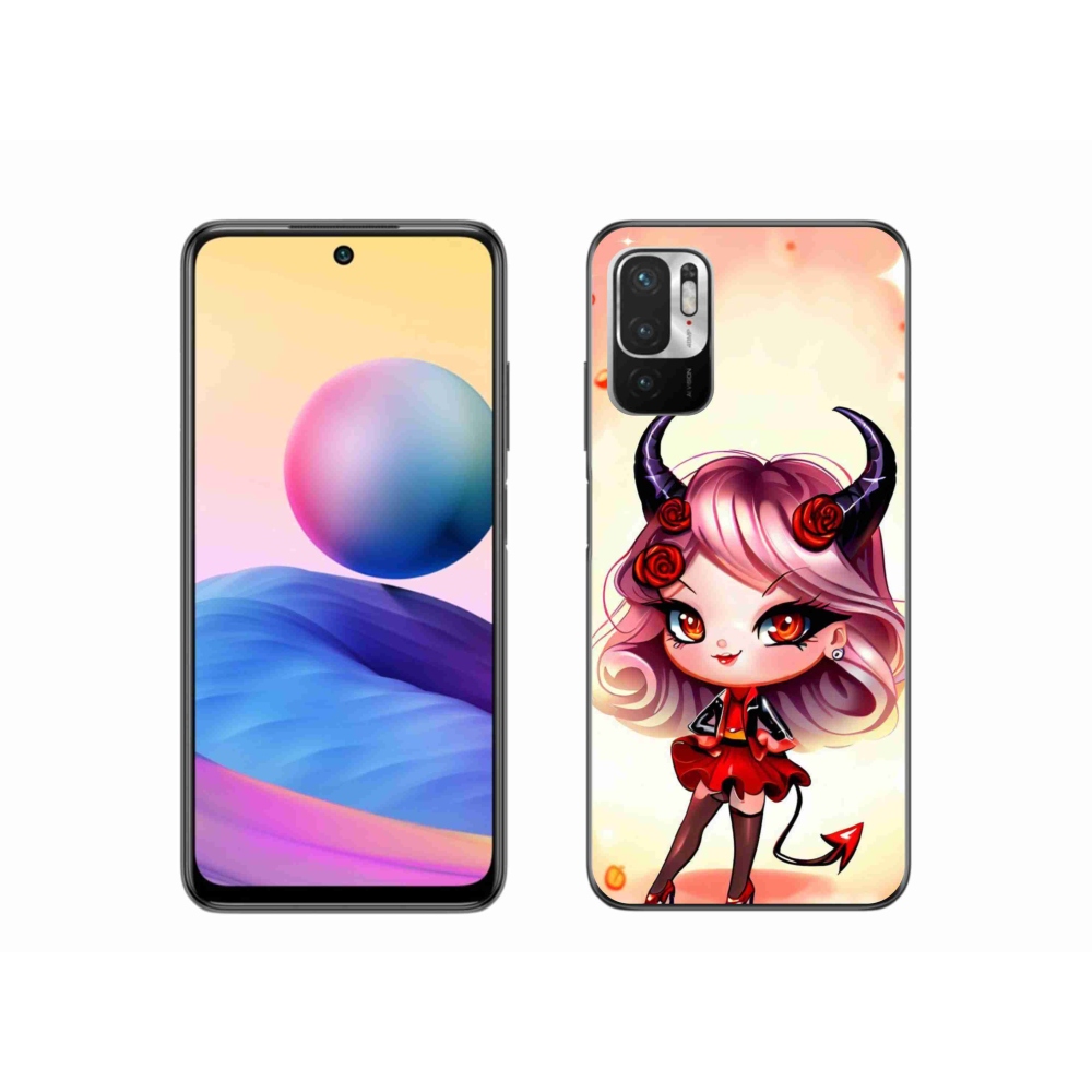 Gelový kryt mmCase na Xiaomi Redmi Note 10 5G - kreslená čertice