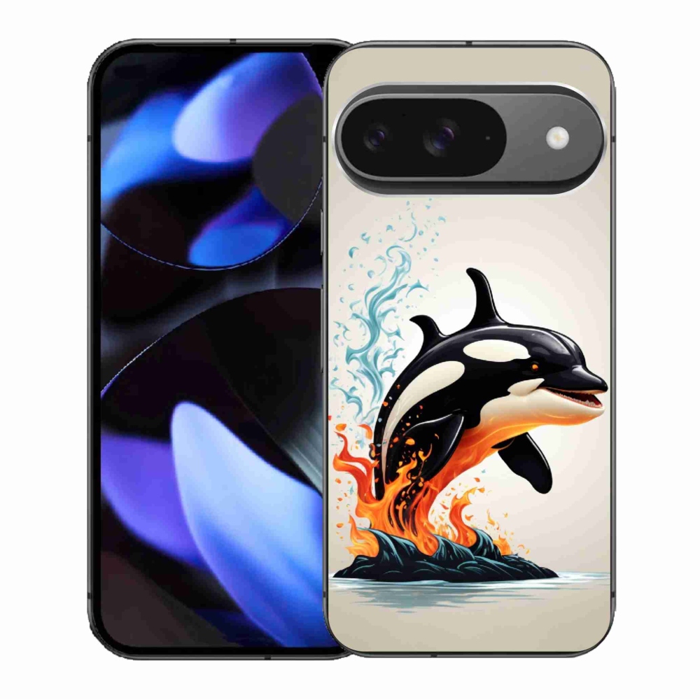 Gelový kryt mmCase na Google Pixel 9/9 Pro - kosatka